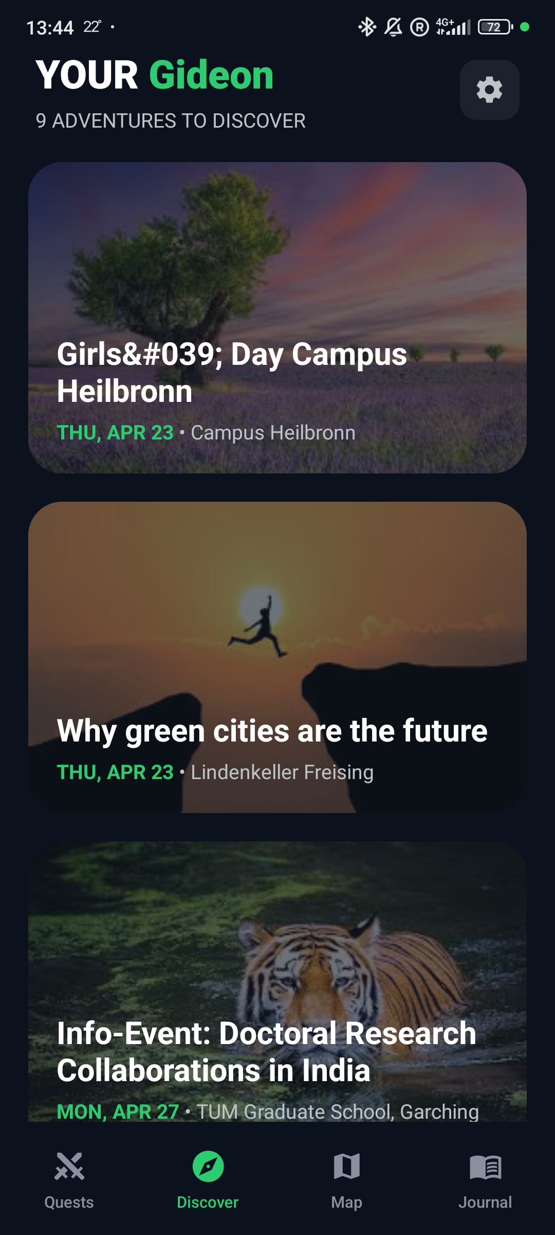 SideStroll discover events